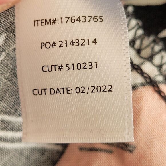 Torrid Womens Skirt Plus Size 2x Black Leaves Mini Challis Smocked Waist Pockets - Picture 6 of 12